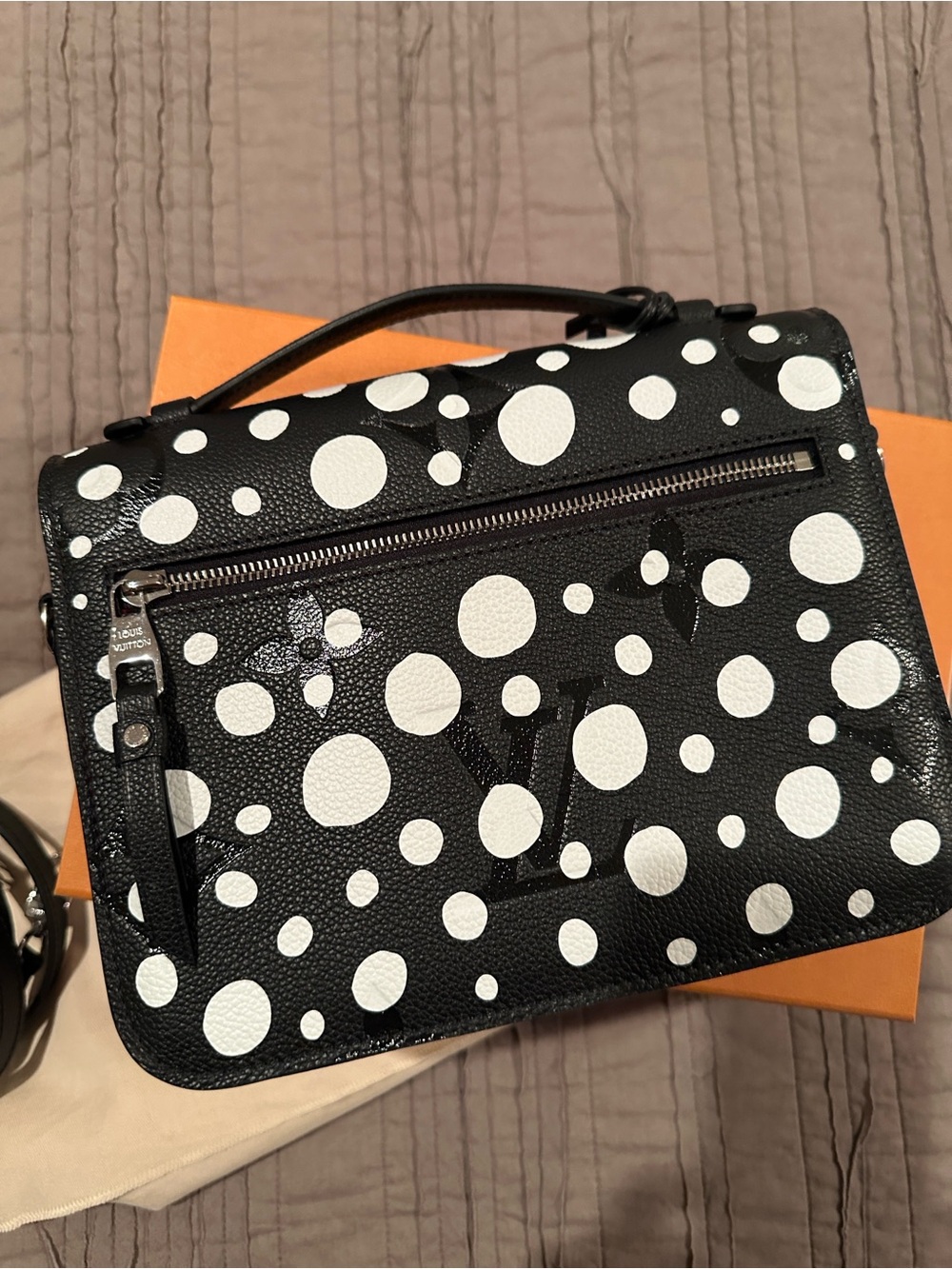 Louis Vuitton Yayoi Kusama Black & White Polka Dot Crossbody Bag